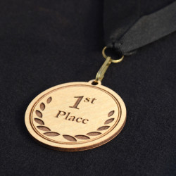 thin wooden medals