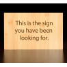 Golden Rectangle Engraved Bamboo Sign