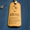 Curved Bamboo Name Badge with Lanyard