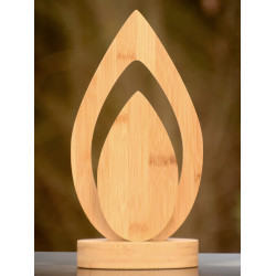 bamboo trophy inner flame design