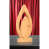 Flame Award made from bamboo on award presentation table