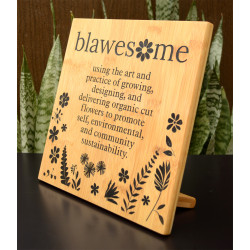 Custom Engraved Bamboo Sign