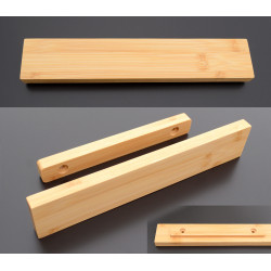 Standoffs plate and bamboo nameplate