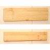 Comparison of the two sizes of bamboo wall nameplates