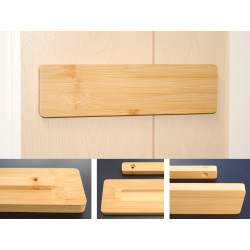 11x3 bamboo wall sign with standoff