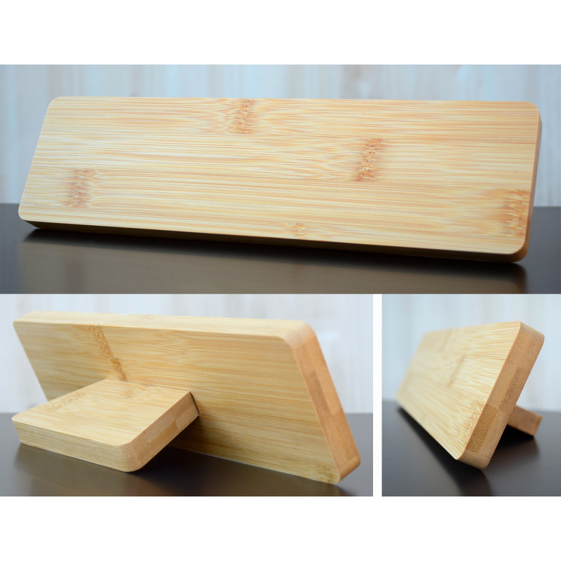 Large bamboo desk nameplate