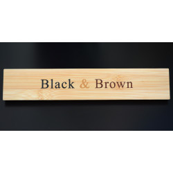 Black, brown and natural fill options
