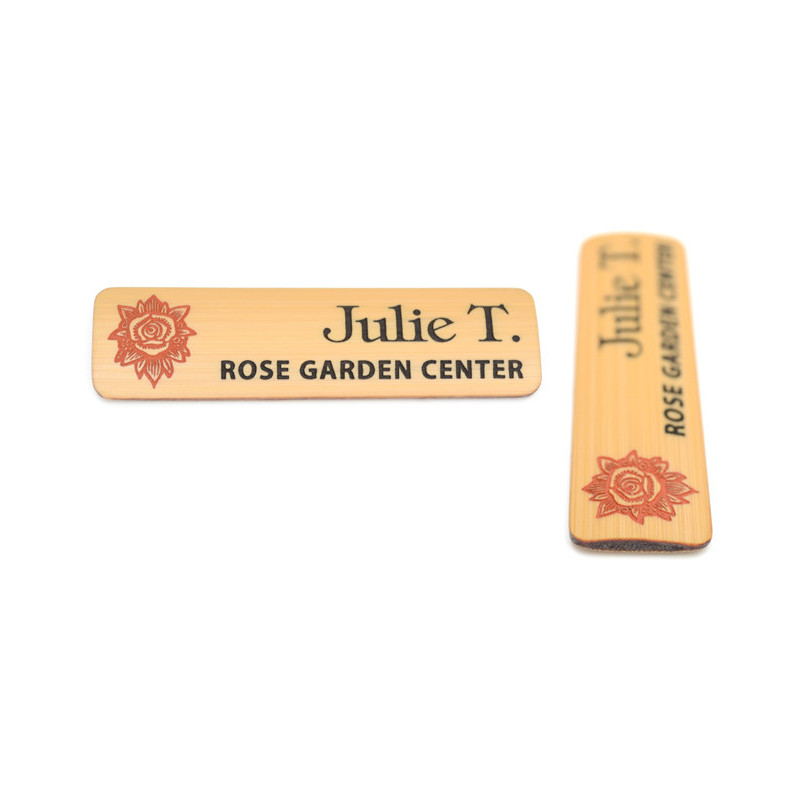red and black bamboo name tags red and black bamboo name tags